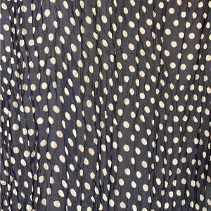 Scarf, Ann Taylor Factory, OS, navy blue With white polka dots.